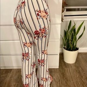 High waisted floral pant